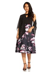 Adrianna Papell Black Pearl Chiffon Shawl - Image 3 of 4