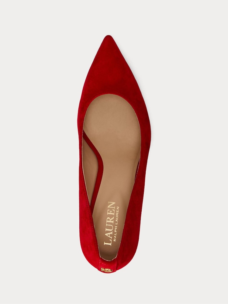 rdeča - Lauren Ralph Lauren Camel Lanette Suede salonarji in čevlji z visoko peto - Slika 2 iz 4 rdeča - Lauren Ralph Lauren Camel Lanette Suede salonarji in čevlji z visoko peto - Slika 2 iz 4