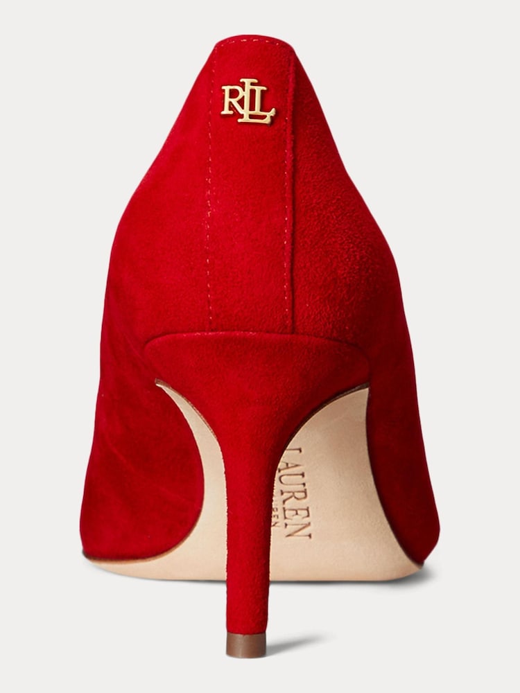 rdeča - Lauren Ralph Lauren Camel Lanette Suede salonarji in čevlji z visoko peto - Slika 4 iz 4 rdeča - Lauren Ralph Lauren Camel Lanette Suede salonarji in čevlji z visoko peto - Slika 4 iz 4
