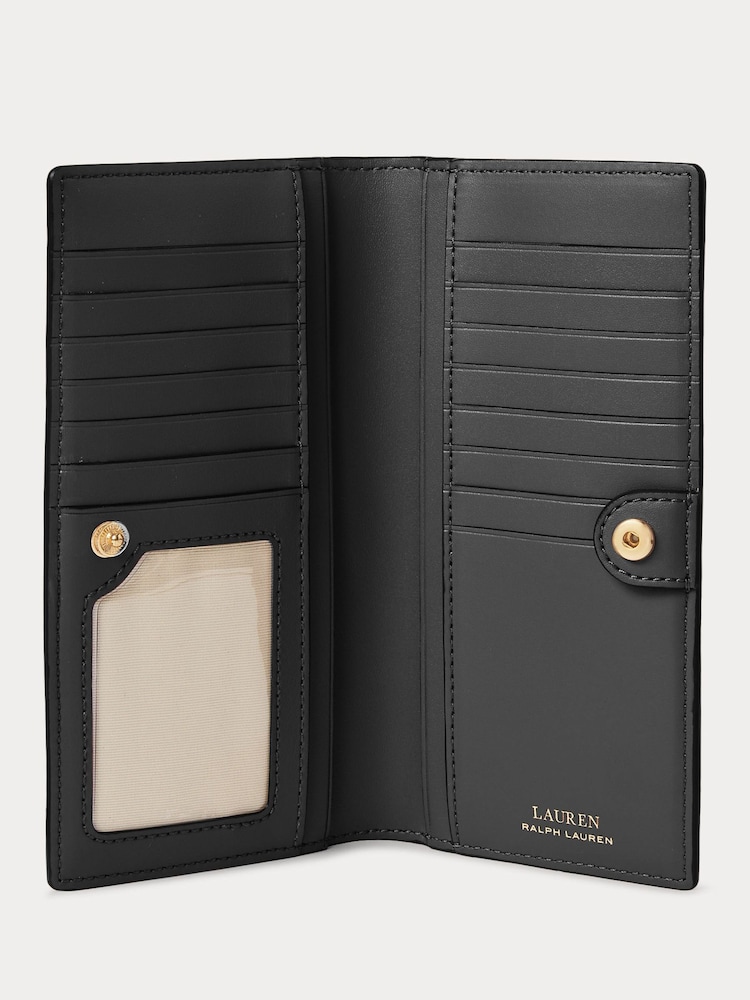 Lauren Ralph Lauren Black Leather Slim Wallet Purse - Image 3 of 3
