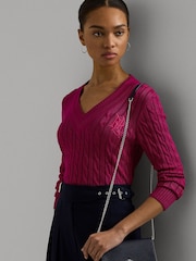 Lauren Ralph Lauren Chain Crossbody Leather Bag - Image 6 of 7