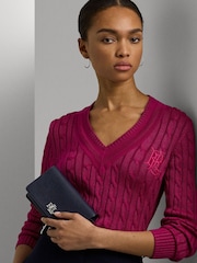 Lauren Ralph Lauren Chain Crossbody Leather Bag - Image 7 of 7