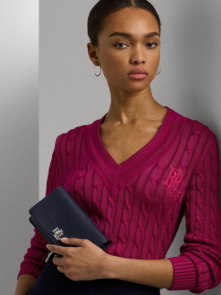 Lauren Ralph Lauren Chain Crossbody Leather Bag - Image 7 of 7