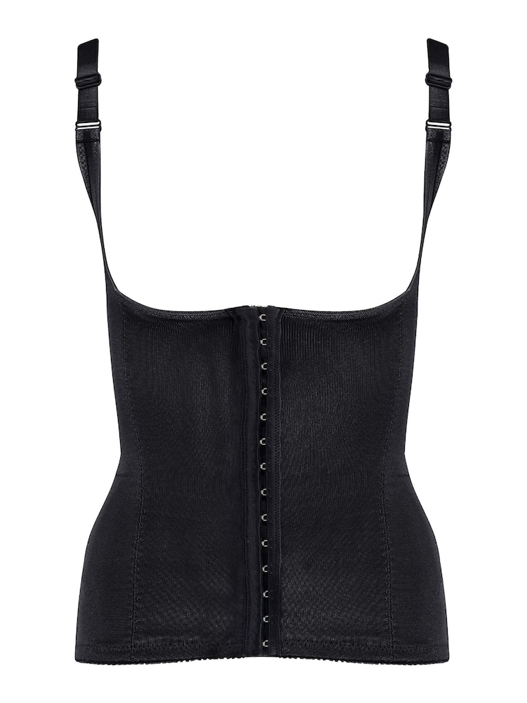 Pour Moi Black Lingerie Hourglass Shapewear Firm Tummy Control Back Smoothing Waist Cincher - Image 5 of 5