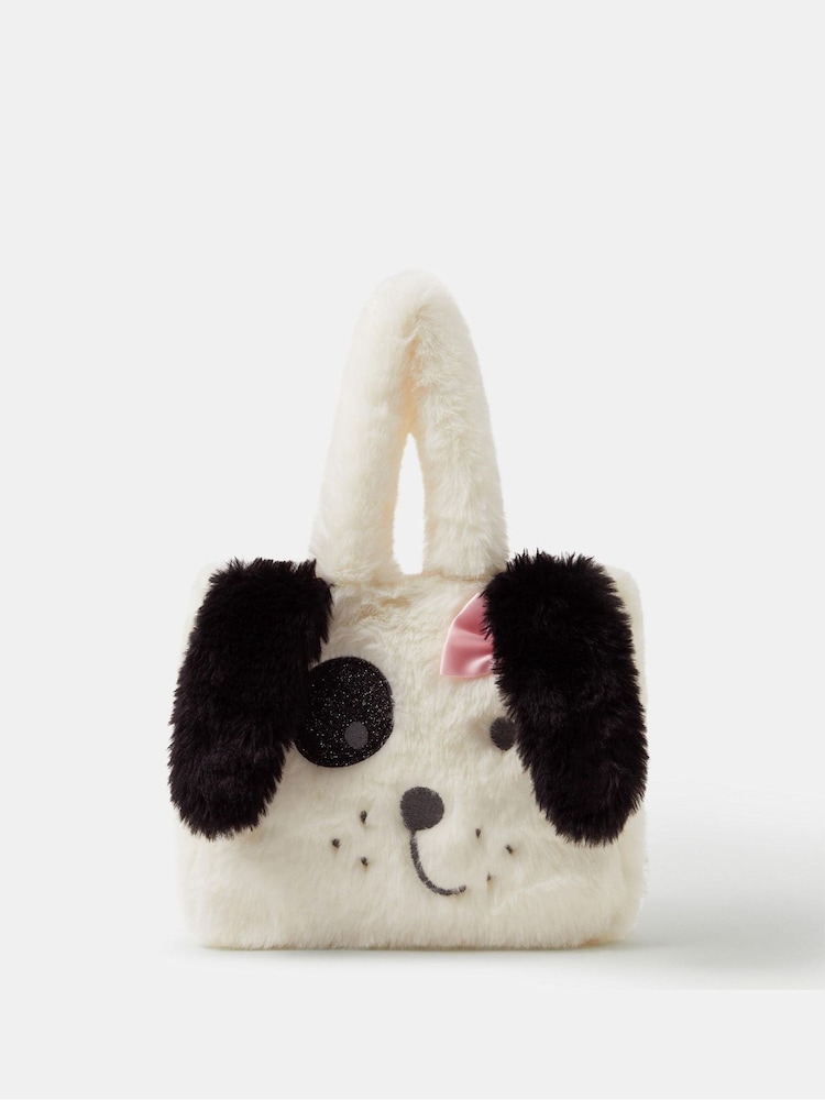 Angels By Accessorize Fluffy Dog Tote Bag - Bild 1 von 2