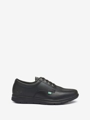 Kickers Black Youth Kelland Lace Lo Leather Shoes - Image 1 of 5