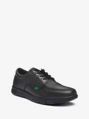 Kickers Black Youth Kelland Lace Lo Leather Shoes - Image 2 of 5