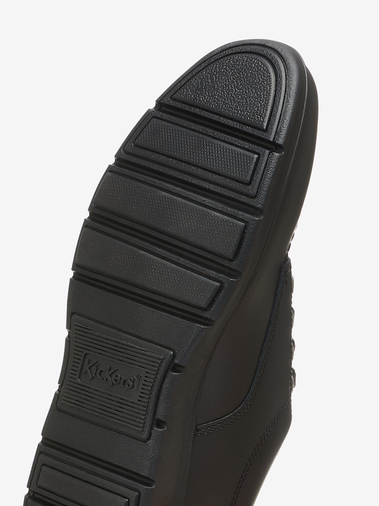 Kickers Black Youth Kelland Lace Lo Leather Shoes - Image 5 of 5