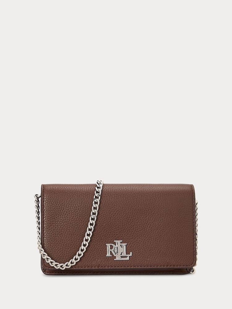 Lauren Ralph Lauren Chain Crossbody Leather Bag - Image 1 of 5