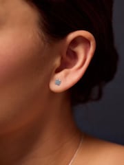 Accessorize Silver Tone Clover Stud Earrings - Image 1 of 2