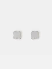 Accessorize Silver Tone Clover Stud Earrings - Image 2 of 2