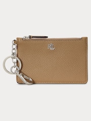 Lauren Ralph Lauren Pebbled Leather Zip Card Case - Image 1 of 2