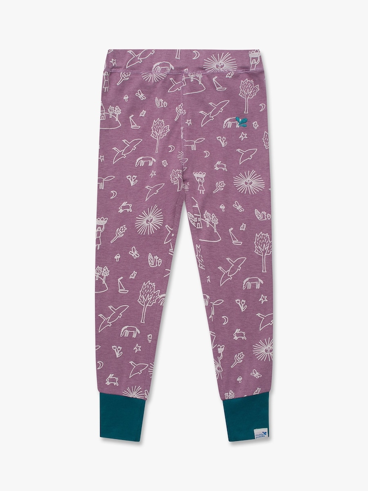 Muddy Puddles Purple Thermal Baselayer Leggings - Image 2 of 3