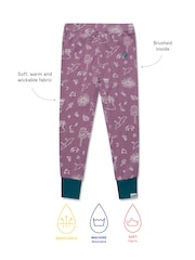 Muddy Puddles Purple Thermal Baselayer Leggings - Image 3 of 3
