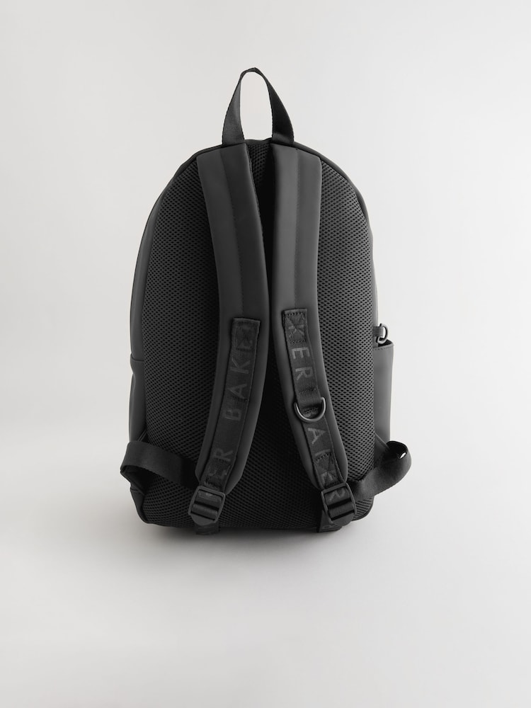 Baker by Ted Baker Boys Back to School Black Backpack with Pencil Case - Image 2 of 7