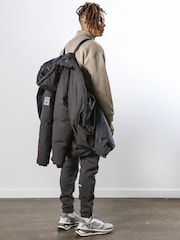Religion Black Medium Weight Padded Parka with Two Way Zip Closure - Image 4 of 6