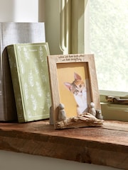 Wood Effect Pebble Family Photo Frame - Image 1 of 5
