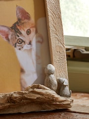 Wood Effect Pebble Family Photo Frame - Image 3 of 5