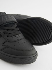Baker by Ted Baker Boys Black Back to School Branded Tape Trainers - Image 6 of 6