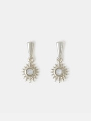 Accessorize Sterling Silver Sun Drop Stud Earrings - Image 2 of 2