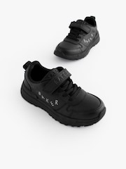 Baker by Ted Baker Boys Noir Back to School Dinosaur Trainers - Image 1 de 6