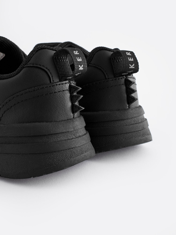 Baker by Ted Baker Boys Black Back to School Dinosaur Trainers - Image 3 of 6