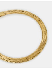 Accessorize Gold Tone Stainless Steel Omega Chain Bracelet - Image 1 of 2