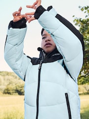 Baker by Ted Baker Blue Shower Resistant Colourblock Coat - Image 13 of 18