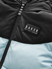 Baker by Ted Baker Blue Shower Resistant Colourblock Coat - Image 17 of 18