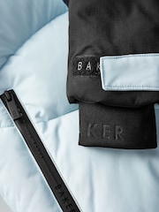 Baker by Ted Baker Blue Shower Resistant Colourblock Coat - Image 18 of 18