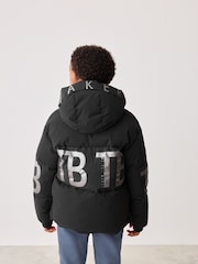 Baker by Ted Baker Shower Resistant Black Coat - Image 2 of 10