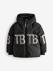 Baker by Ted Baker Shower Resistant Black Coat - Image 6 of 10