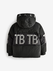 Baker by Ted Baker Shower Resistant Black Coat - Image 7 of 10