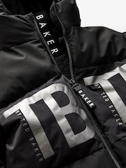 Baker by Ted Baker Shower Resistant Black Coat - Image 8 of 10