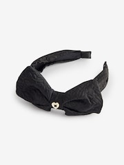 Baker by Ted Baker Girls Black Back to School Bow Headband - Image 2 of 4