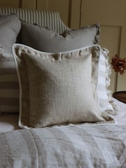Ellenvale Interiors Beige Tia Herringbone Cushion Cover - Image 3 of 3