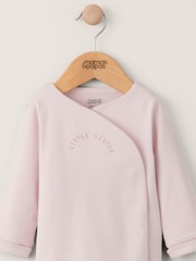 Mamas & Papas Little Brother/Sister 100% Cotton Sleepsuit - Image 2 of 3