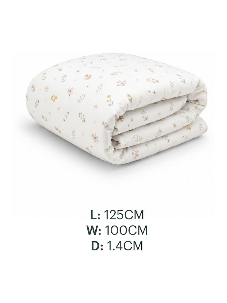 Cuddleco Cashmere Meadow Cot Bed Quilt Baby Essential - Image 2 of 5