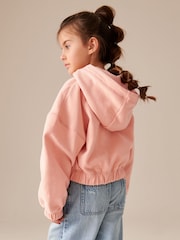 Peach Pink Cropped Hoodie (3-16yrs) - Image 3 of 8