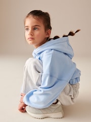 Blue Cropped Hoodie (3-16yrs) - Image 4 of 7