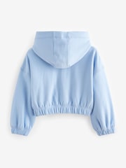 Blue Cropped Hoodie (3-16yrs) - Image 6 of 7