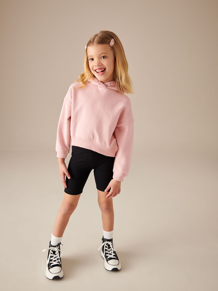 Pink Cropped Hoodie (3-16yrs) - Image 2 of 7