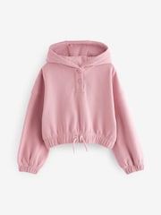 Pink Cropped Hoodie (3-16yrs) - Image 4 of 7