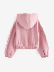 Pink Cropped Hoodie (3-16yrs) - Image 5 of 7