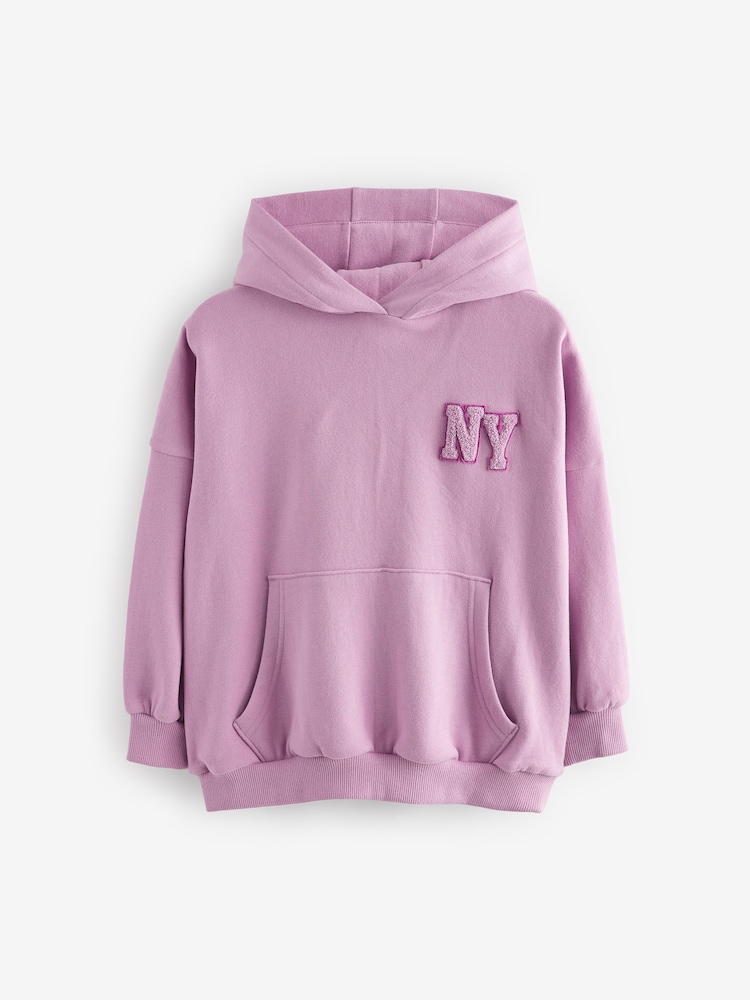 Pink Slogan Hoodie (3-16yrs) - Image 5 of 7