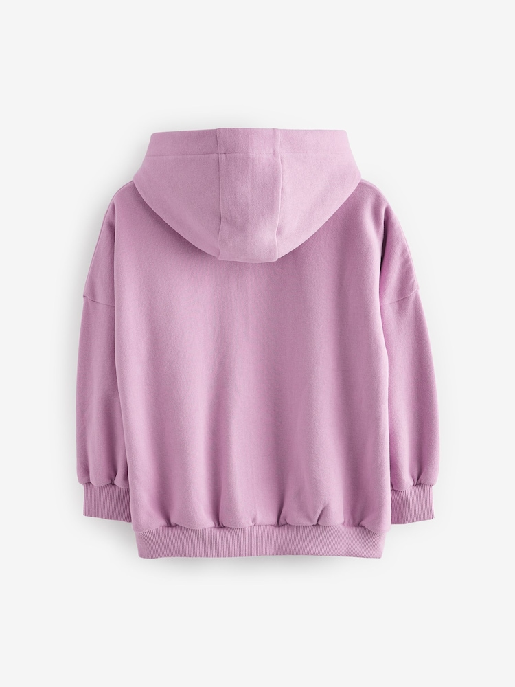 Pink Slogan Hoodie (3-16yrs) - Image 6 of 7