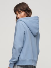Superdry Blue Essential Logo Zip Hoodie - Image 2 of 5