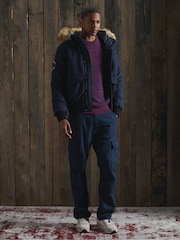 Superdry Blue Everest Bomber Jacket - Image 2 of 4