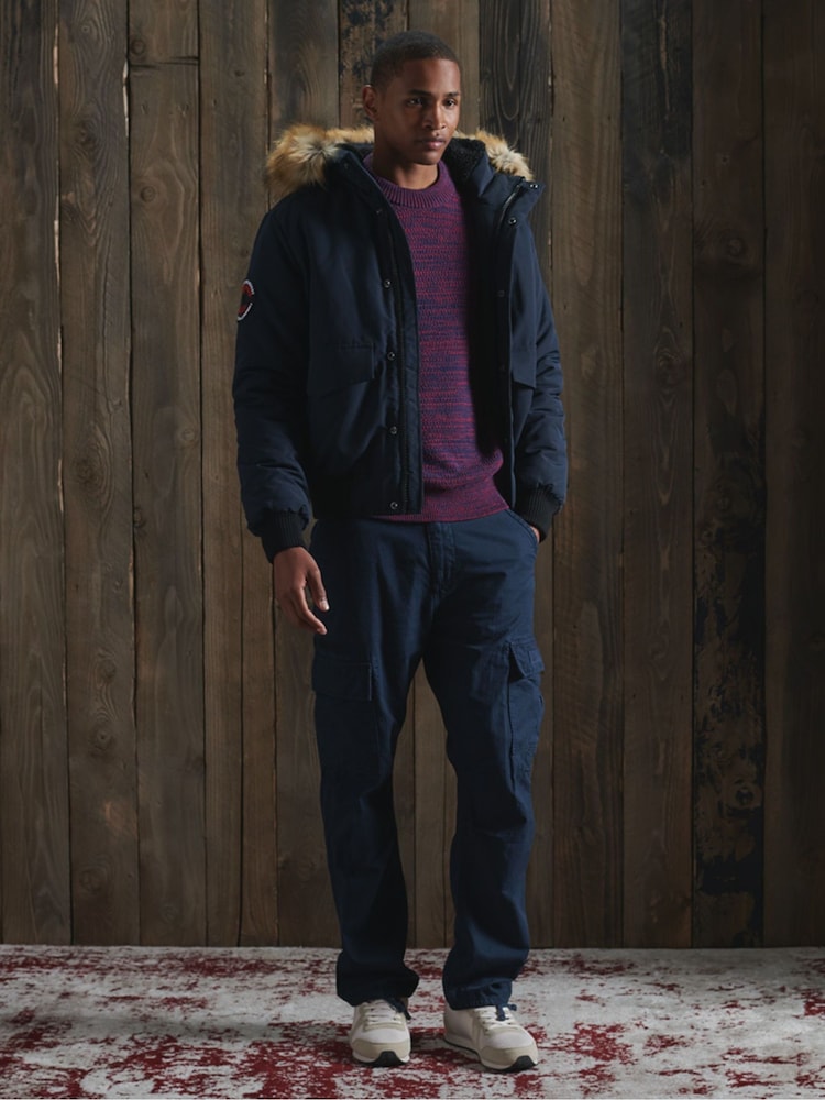 Superdry Blue Everest Bomber Jacket - Image 2 of 4