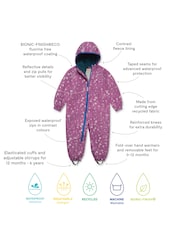 Muddy Puddles Pink Waterproof EcoSplash Puddlesuit - Image 8 of 8